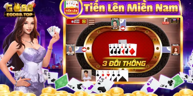 Game bài Tiến Lên tại nhà cái Go88 luôn có sức hút lớn với cược thủ