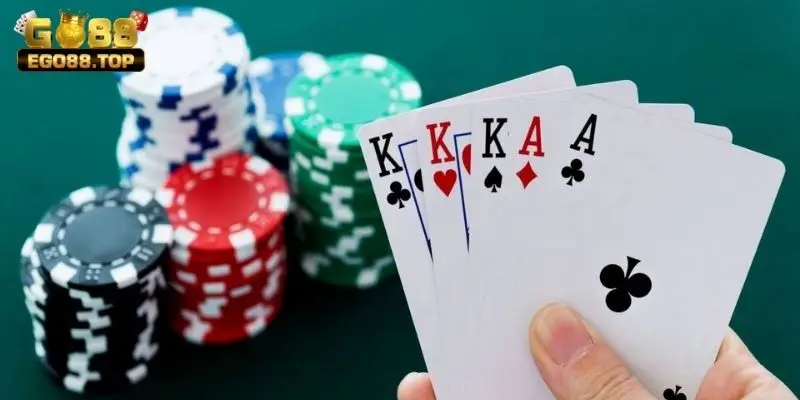 Trò chơi Poker Texas Holdem khá phổ biến tại sảnh game Go88